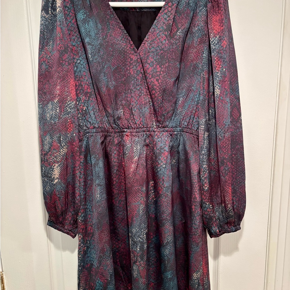 NWOT-Scotch & Soda Long Sleeve Dress in Multicolor